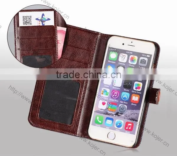 Denim Wallet Stand Flip Phone Case For Iphone 6 photo-2