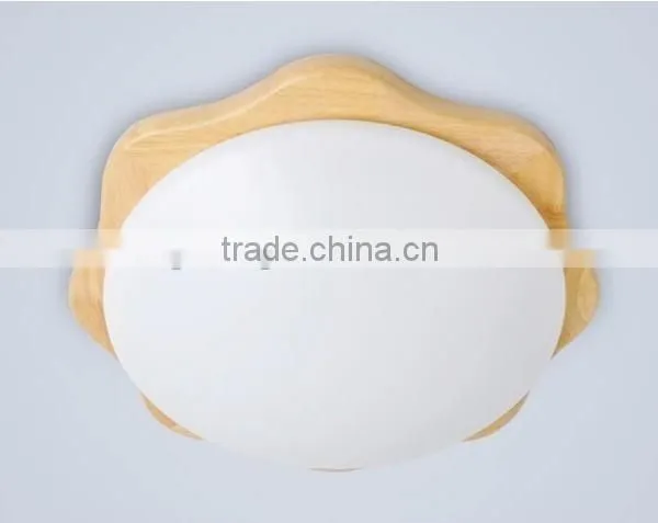 LED Wood Lamp, Natural Wood Ceiling Lamp, Flower Frame Shape, Japanese Ceiling Lamp