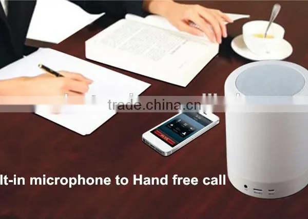 Unique Home Decoration Led Lamp Speaker Bluetooth With 3 Level Brightness Touch Control Design and Retail Box Package photo-2