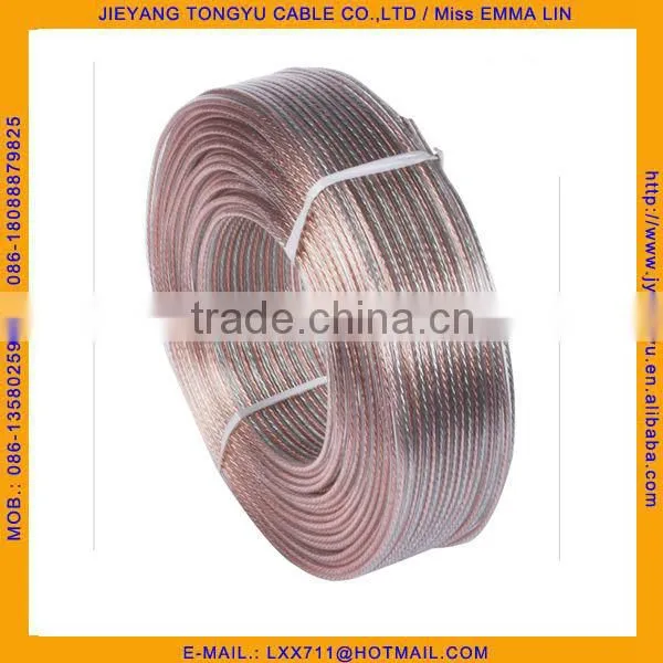 HIFI Transparent Speaker Cable 18awg Clear Speaker Wire 0.75mm photo-2