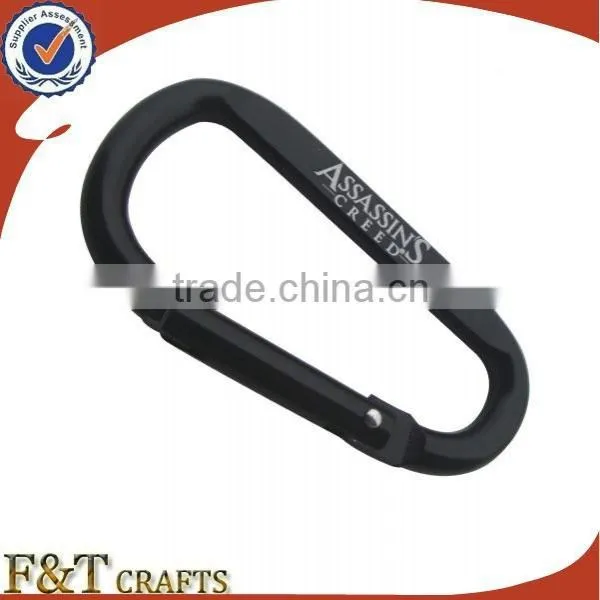 High Quality Fashion Outdoor Hiking Black Spring Clip Lock Rock Climbing Carabiner Hook photo-6