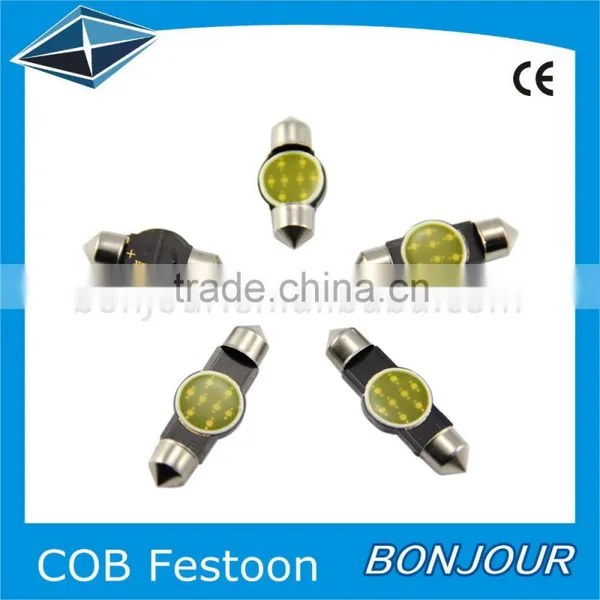 Heat Dissipation Hole Festoon With Silver Aluminum COB 31 36 39 41 Size LED Light photo-3