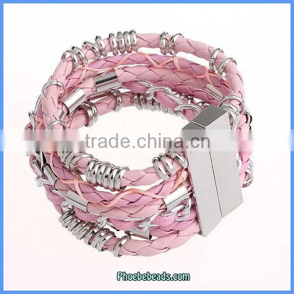 Wholesale Hot Sale Pink Friendship Brazilian Bracelets FHB-001C
