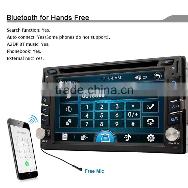 Winmark Car GPS Radio DVD Player 6.2 Inch 2 Din Mstar 2531 With Touch Screen For NISSAN VERSA 2004-2010 Universal photo-6