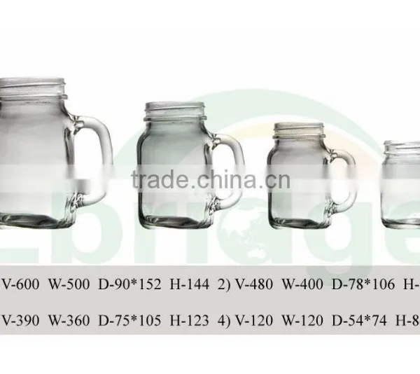 4.2oz Glass Mason Jar Wholesale Mason Jar With Handles or Pump Lid photo-2