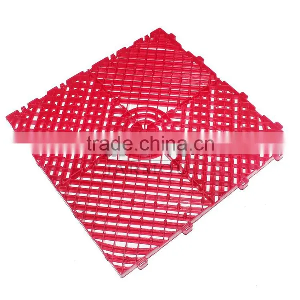 Bath Plastic PP Interlocking Leak Grid Flooring Mats photo-5