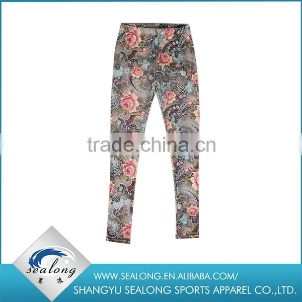 Beautiful Polyester Fabric Printed Leggings for Lady