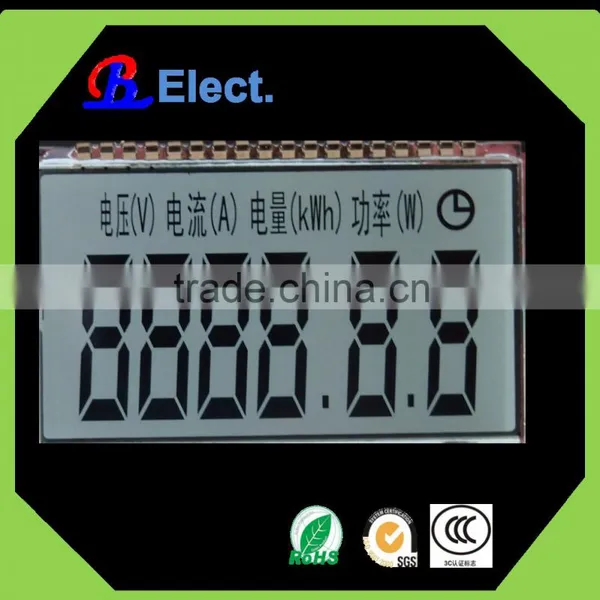 Positive 6 Digit 8segment Autoreclose Circuit-breaker Lcd Display,cheap Black TN