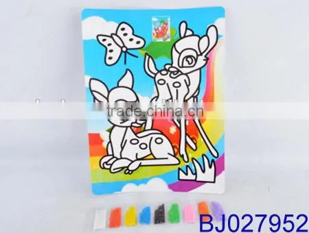 Very Cheap Kid Toy Funny Intelligent Diy Sand Art Kit photo-3