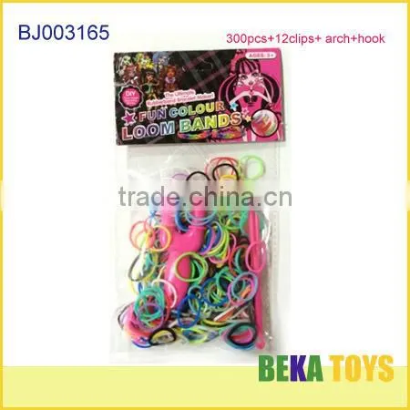 Funny Monster High Crazy Diy Rubber Loom Band Kit 300pcs