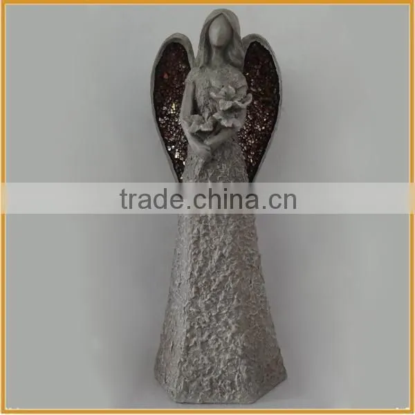 Beautiful Figurine Resin Angel Figurine for Home Decor Polyresin Angel