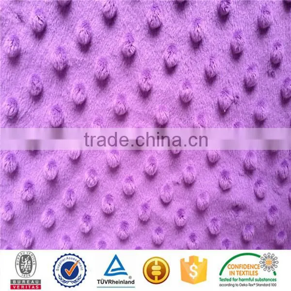 2016 Hot Selling Fashion Design SGS Checked High Quality Minky Dot Rose Blanket photo-6