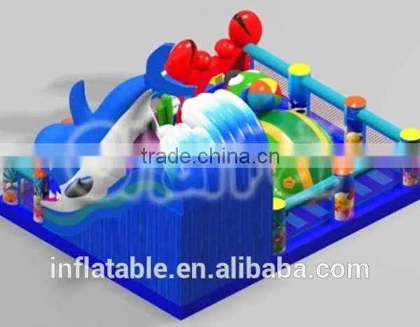 Giant Laser Tag Inflatable Water Obstacle Course/inflatable Delphinus Delphis/inflatable Paintball Obstacle Supplier's Choice photo-3