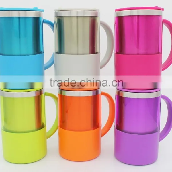 New Design High Quality Double Wall Coffee Mug/auto Mug/ Travel Mug