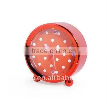 Small Size Round Shape Promotion Desk&Alarm Clock photo-2