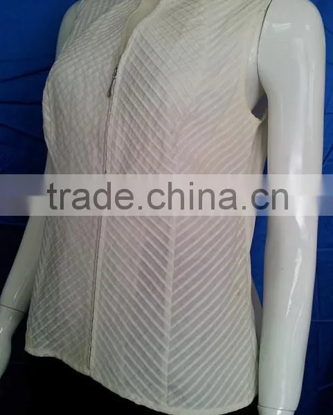 Office Ladies Summer Fashion White Blouse photo-2