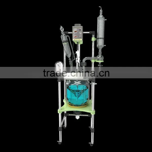 Lab Equipment Glass Reaction Kettle Anticorrosion Resistant