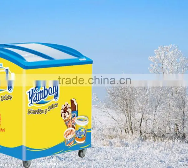 100-600L Ice Cream Freezer Chest Freezer Ice Cream Showcase Chest Showcase photo-4