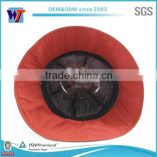 Red Summer Sun Hat Roll Up Mesh Vented Bucket Hat photo-4