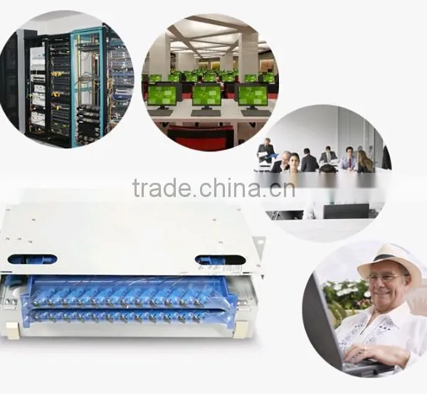High Quality 19"Rack Mount ODF,24 Core Fiber Optic Patch Panel ODF photo-6