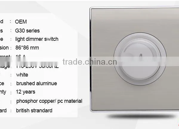 Wall Mount Light Fan Speed Control Dimmer Switch With 1000w 1500W photo-5