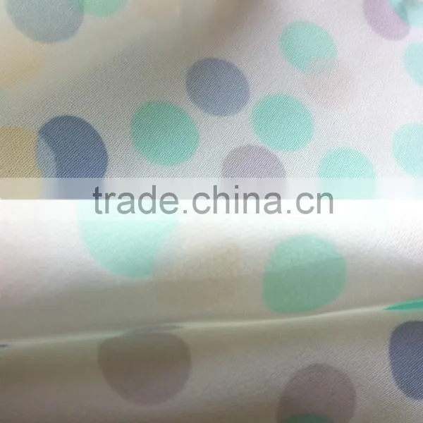 Small and Pure and Fresh Design Print Chiffon Fabric