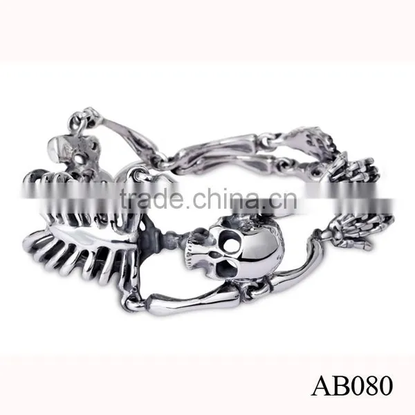 Stainless Steel Biker Skull Bracelet For Men High Quality Bracelet Wholesale photo-5