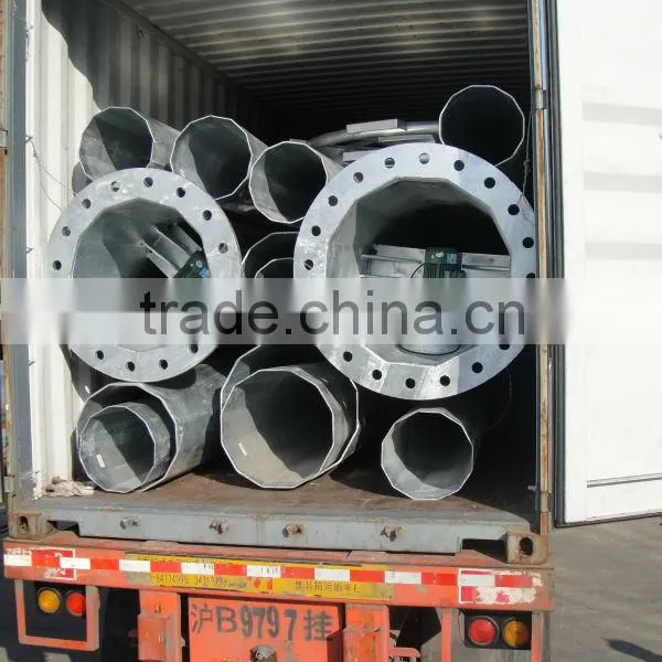 110kv New Design Hot Dip Galvanizing Power Pole photo-2