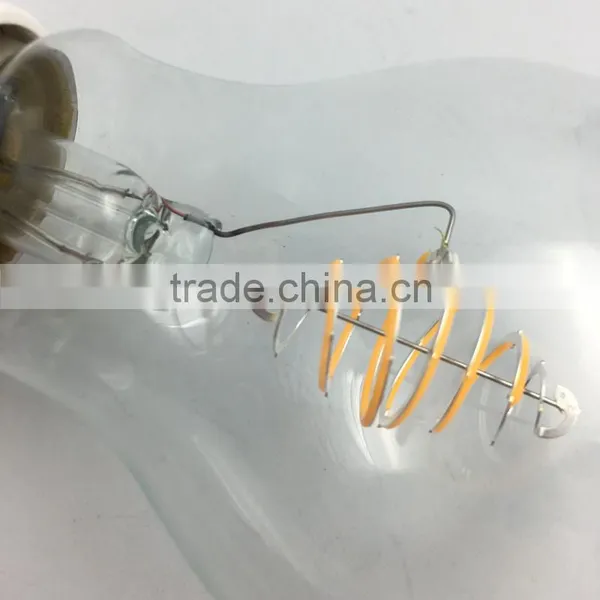 New Design A60 A19 LED Filament Bulb 110V 240V Spiral Filament Light Bulb photo-4