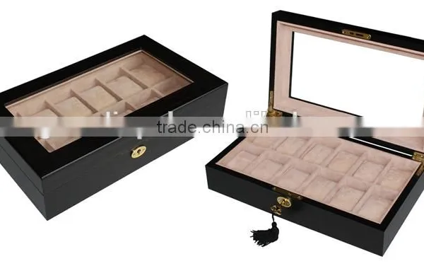 Elegant Wooden Watch Box With Silver Lock photo-3