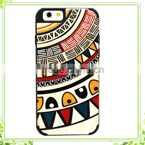 Custom Colorful Design Wood PC Cover Phone Cases For IPhone6 Case photo-2