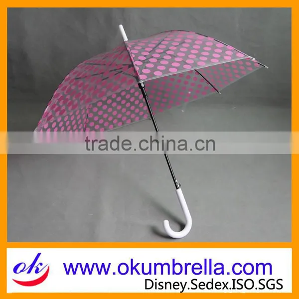 Hot Sale Transparent Straight Umbrella,POE PVC Clear Umbrella photo-6