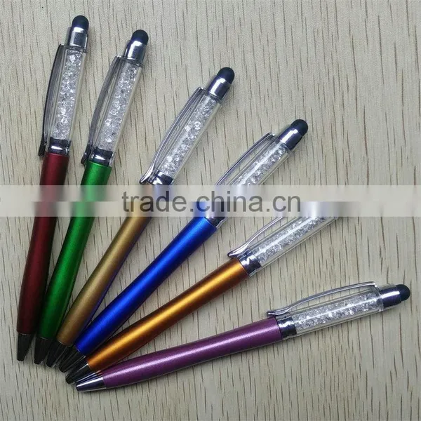 Trending Hot Products 2016 Soft Black Stylus on the Top Slim Crystal Stylus Pen photo-5