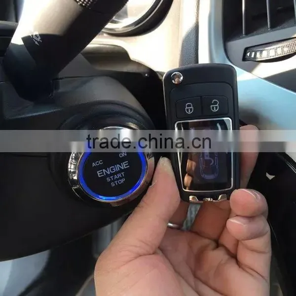 LED Screen Romote Control Showing+ Remote Engine Start+Two Way+ Double Alarm for Fit/JAZZ 2014 photo-2