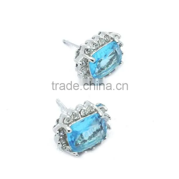 925 Silver Fancy Stud Earring Wholesale Jewelry Rhodium Plated photo-2