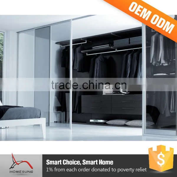 Bedroom Sliding Door Wardrobe Design With Mirror