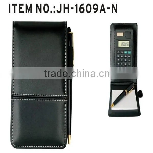 Standard Size pu Leather Portfolio Folder With Calculator photo-3