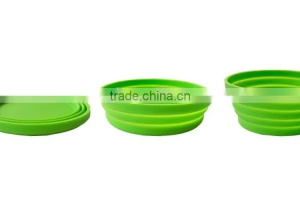 Eco-friendly Food Grade Silicone Collapsible Salad Bowl photo-3