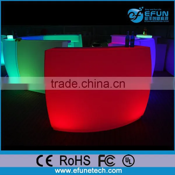 Remote Control Rgb Color Led Bar Furniture,plastic Illuminated Led Wine Bar Counter photo-6