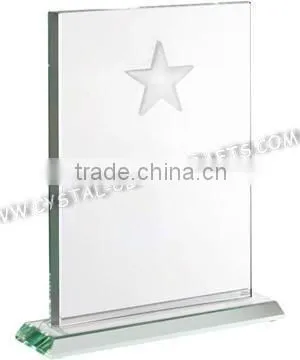 Top Selling Cheap Jade Glass Awrd Trophy Wholesale Sport Glass Trophy Promotional photo-2