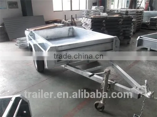 8x5 Hot Dipped Galvanized Chequer Plate Fully Welded Box Trailers Heavty Duty Trailer Farm Trailers photo-6