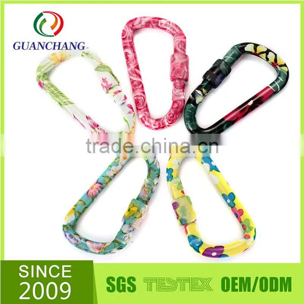 Stainless Colorful Printed Aluminum Carabiner Hook photo-5