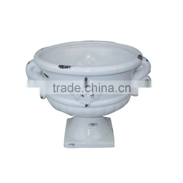 Blue Vase Ceramic Chinese Big Flower Decor Vase photo-4