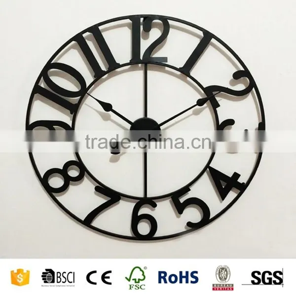 Antique Large Metal Art Wall Clock Wholesale photo-6
