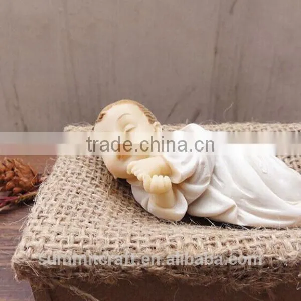 New Born Jesus Christmas Resin Baby Jesus Figurine photo-2