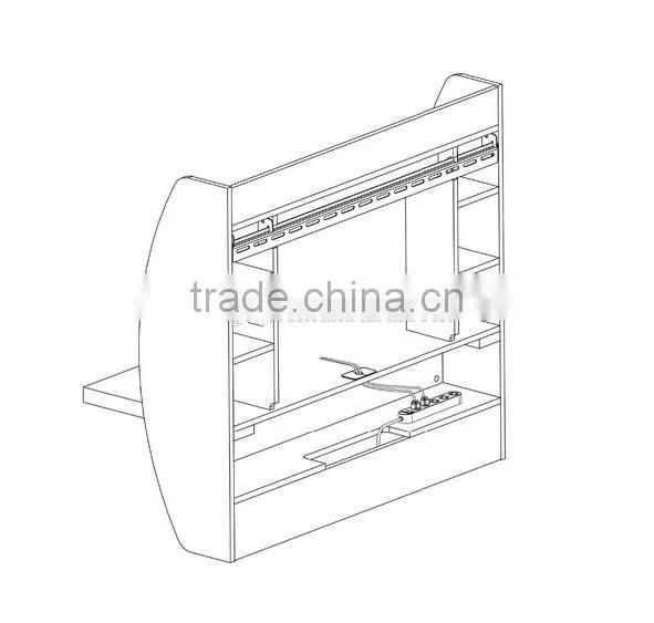MDF Wood Table Multiple Functions Home Furniture Wall Mounted Desk Living Room Computer Wall Mounted Desk photo-5
