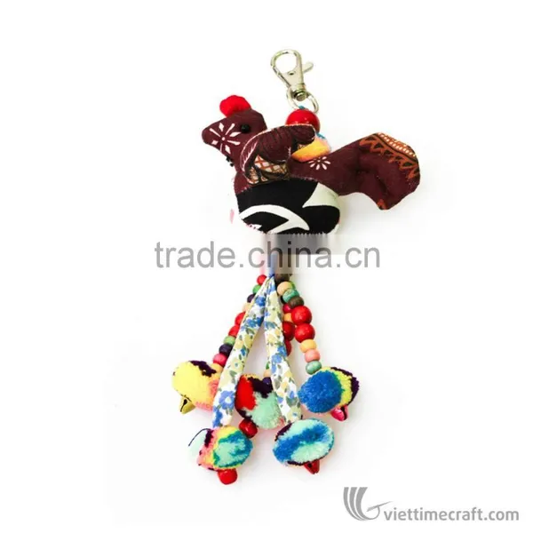 Handmade Vibrant Fabric Animal-shaped Keychain, Promotional Keychain, Souvenir Keychain photo-5