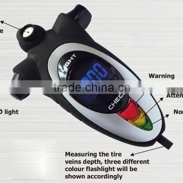 Hot Sell Vehicle & Automobiles Tools Tire Gauges 4 in 1 Digital Tire Gauge With CE Certificate A0423 photo-2