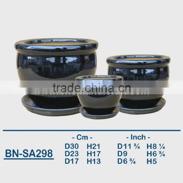 Vietnamese Ceramic Glazed Indoor Pot/ Indoor Planter BN-SA299 photo-2