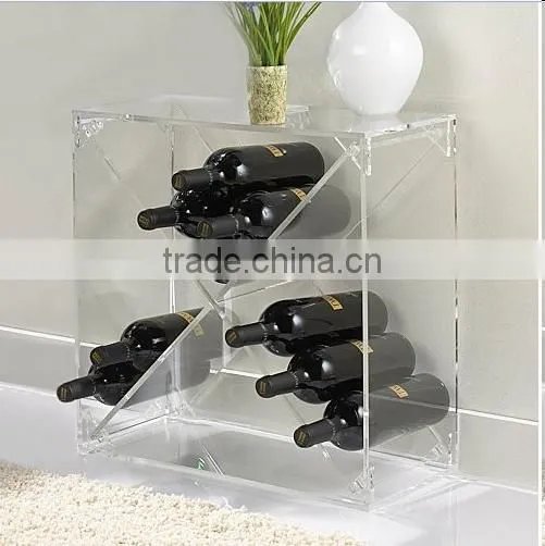 Party High Quality Acrylic Wine Bottle Holder for Hotel/resturant/bar/home